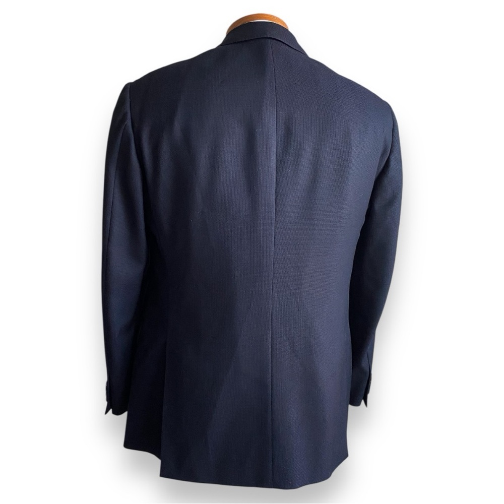 Pal Zileri Wool Blazer Sport Coat Suit Jacket Navy 
 Groom Wedding Business 52S - Picture 7 of 11